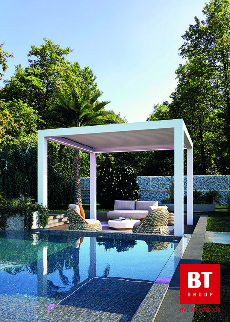 Zložljiva bioklimatska pergola PergoNext – modularno širjenje