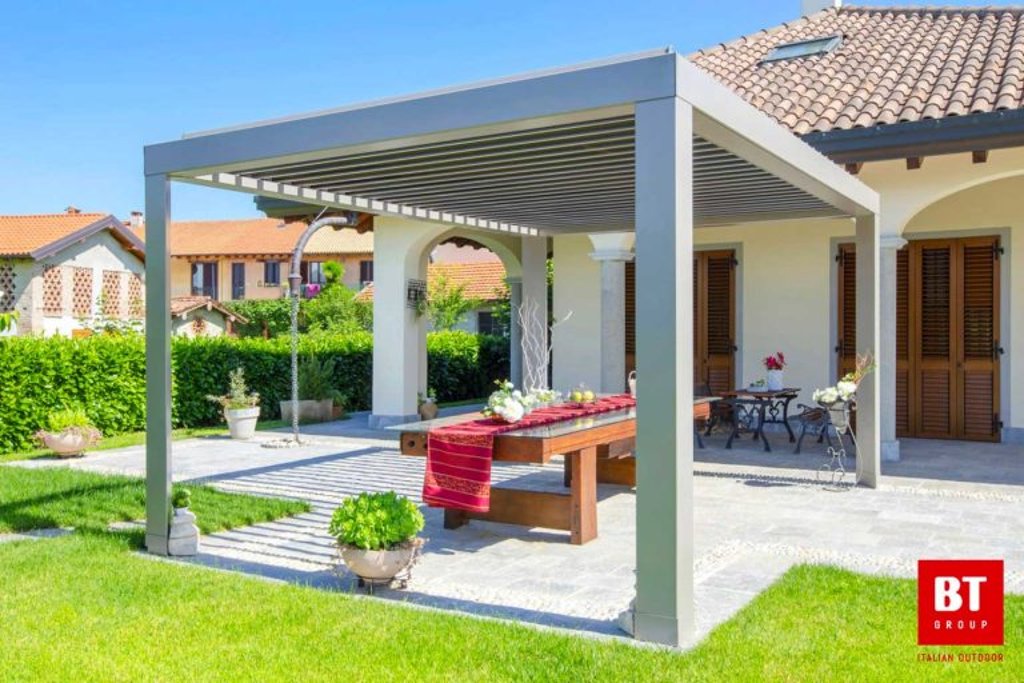 Bioklimatska pergola R600 Klima – integrirana odvodnja