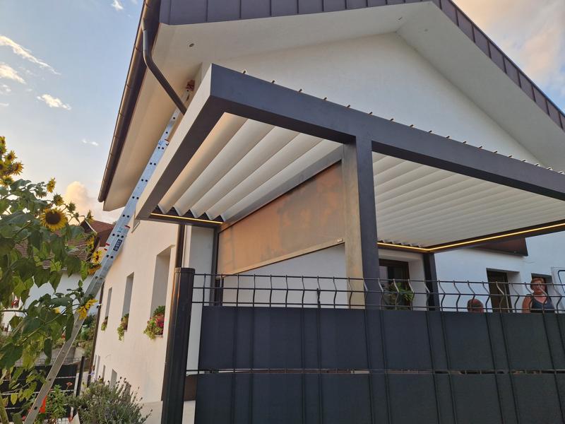 Bioklimatska pergola Winclimatic S500 – robustna konstrukcija